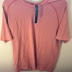 Men's Orange Lululemon Athletic Shirt Large